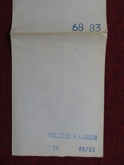 PALACES OF A QUEEN FOLDED US ONE SHEET POSTER MICHAEL REDGRAVE 1968