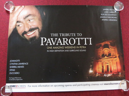 TRIBUTE TO PAVAROTTI- ONE AMAZING WEEKEND UK QUAD (30"x 40") ROLLED POSTER 2008