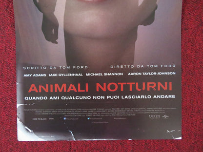 NOCTURNAL ANIMALS ITALIAN LOCANDINA POSTER AMY ADAMS JAKE GYLLENHAAL 2016