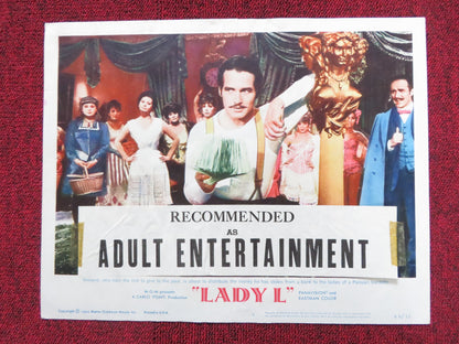 LADY L US LOBBY CARD FULL SET SOPHIA LOREN PAUL NEWMAN 1966