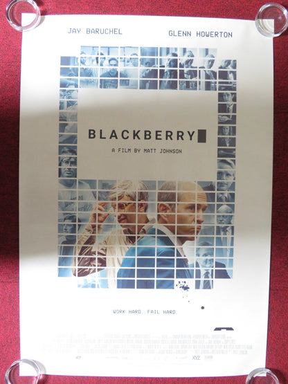 BLACKBERRY US ONE SHEET ROLLED POSTER JAY BARUCHEL GLENN HOWERTON 2023