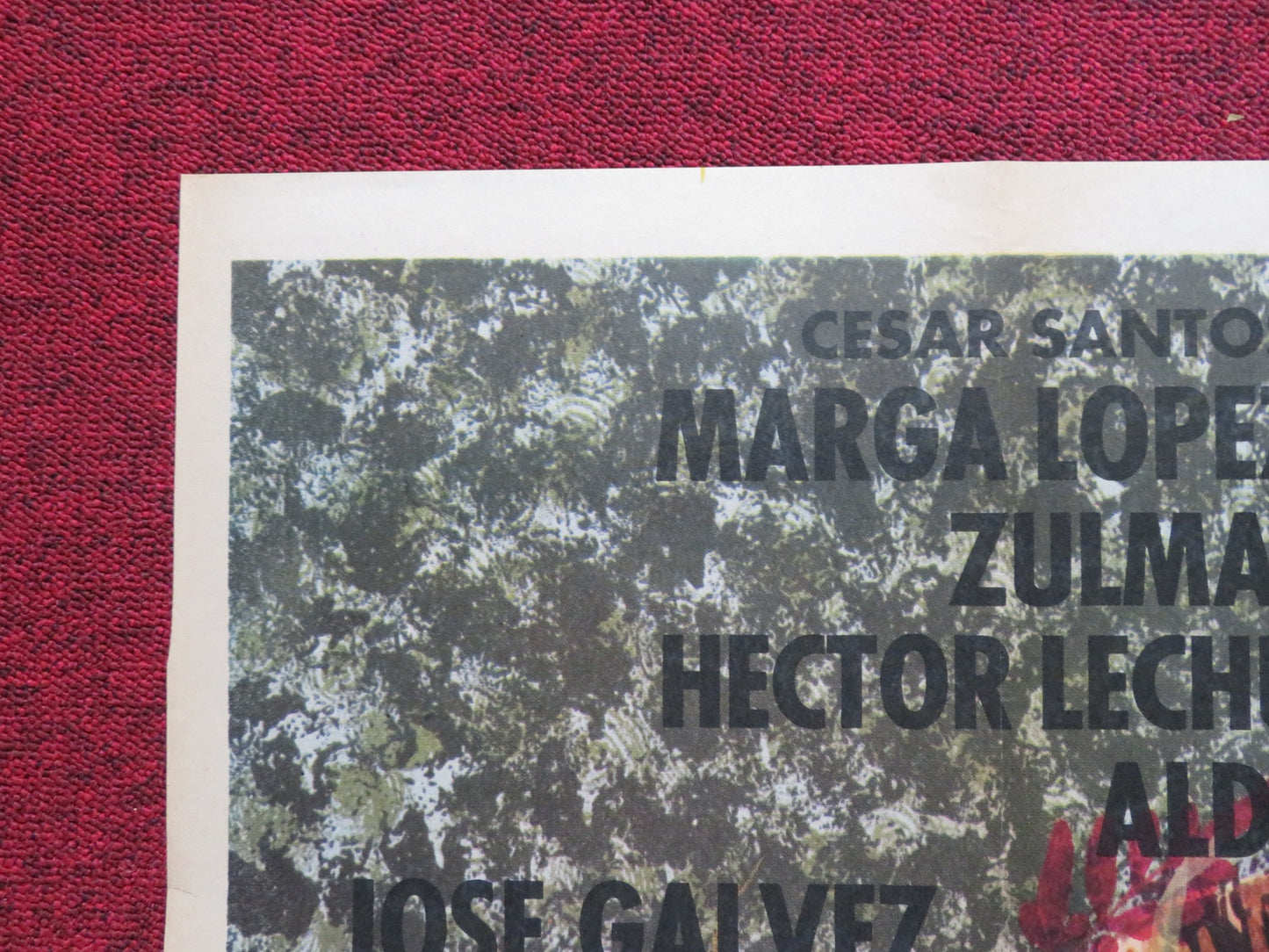 ROSARIO FOLDED MEXICAN POSTER MARGA LOPEZ ENRIQUE LIZALDE 1971