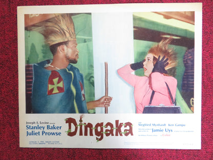 DINGAKA US LOBBY CARD FULL SET STANLEY BAKER JULIET PROWSE 1965