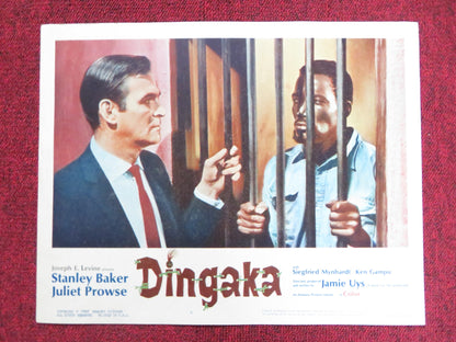 DINGAKA US LOBBY CARD FULL SET STANLEY BAKER JULIET PROWSE 1965