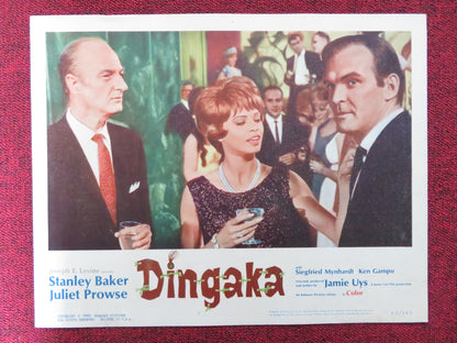 DINGAKA US LOBBY CARD FULL SET STANLEY BAKER JULIET PROWSE 1965