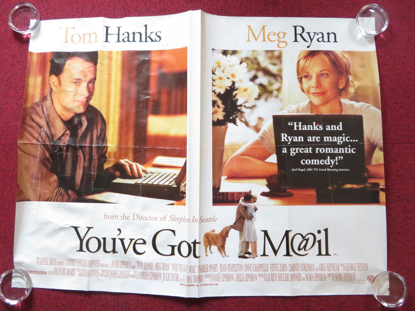 YOU'VE GOT MAIL UK QUAD (30"x 40") ROLLED POSTER TOM HANKS MEG RYAN 1998