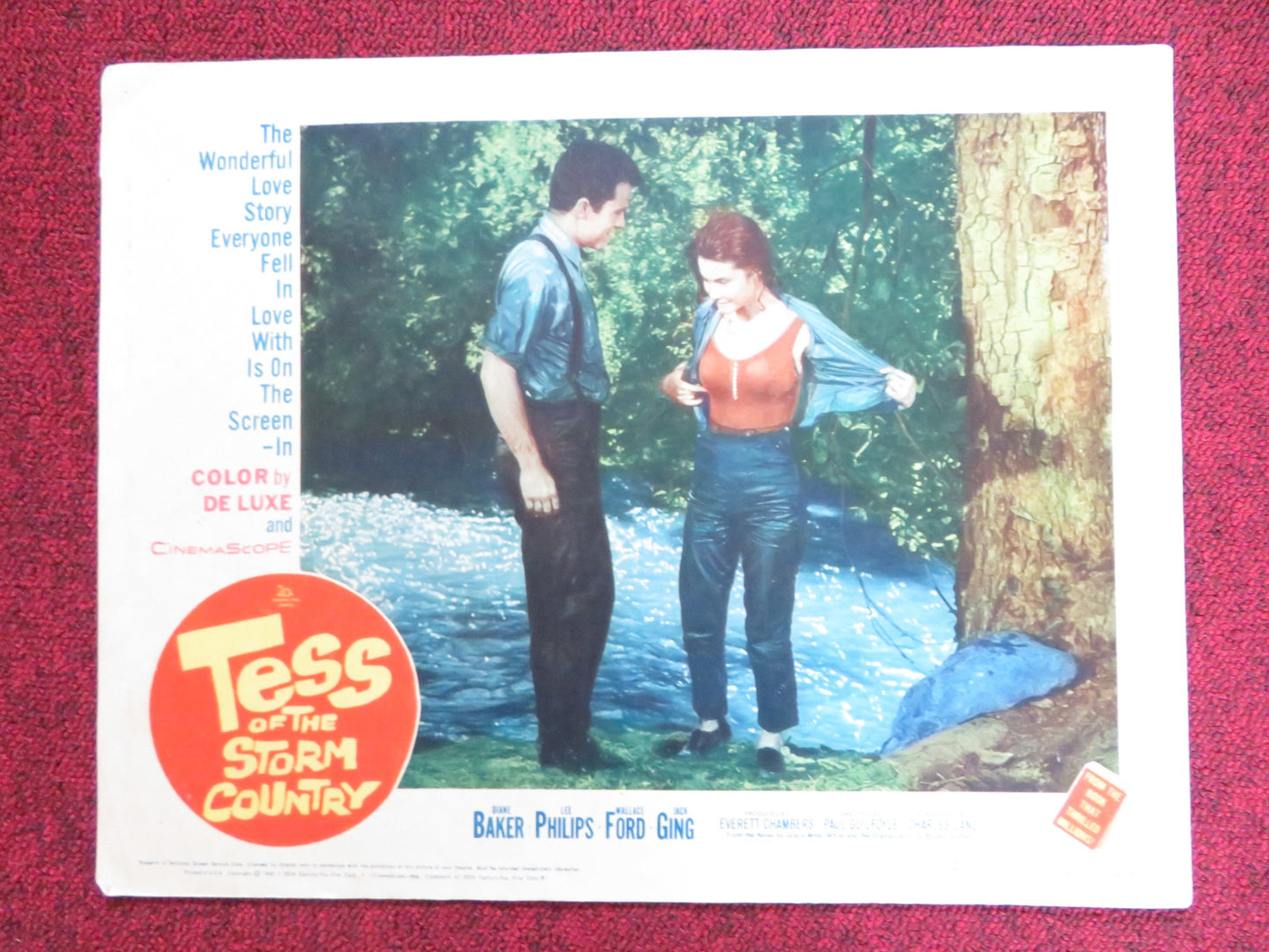 TESS OF THE STORM COUNTRY US LOBBY CARD FULL SET DIANE BAKER LEE PHILIPS 1960