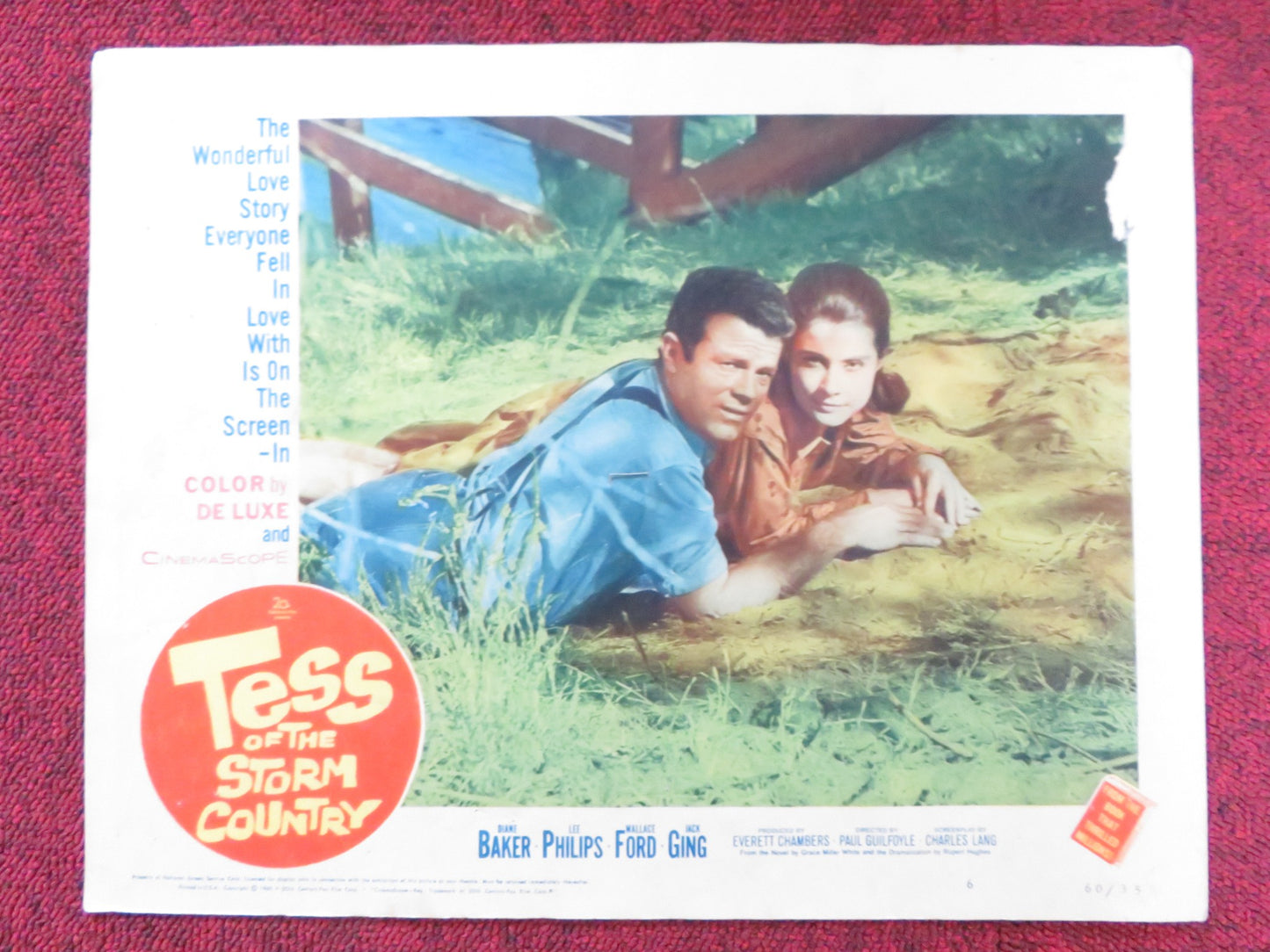 TESS OF THE STORM COUNTRY US LOBBY CARD FULL SET DIANE BAKER LEE PHILIPS 1960