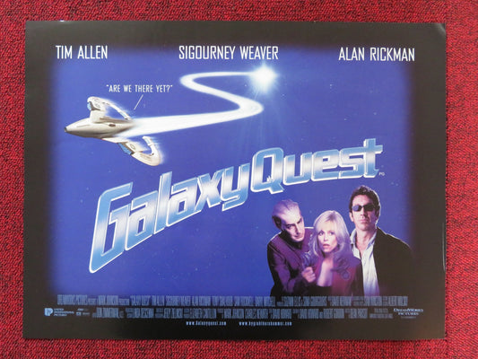 GALAXY QUEST UK MINI QUAD POSTER TIM ALLEN SIGOURNEY WEAVER RICKMAN 1999