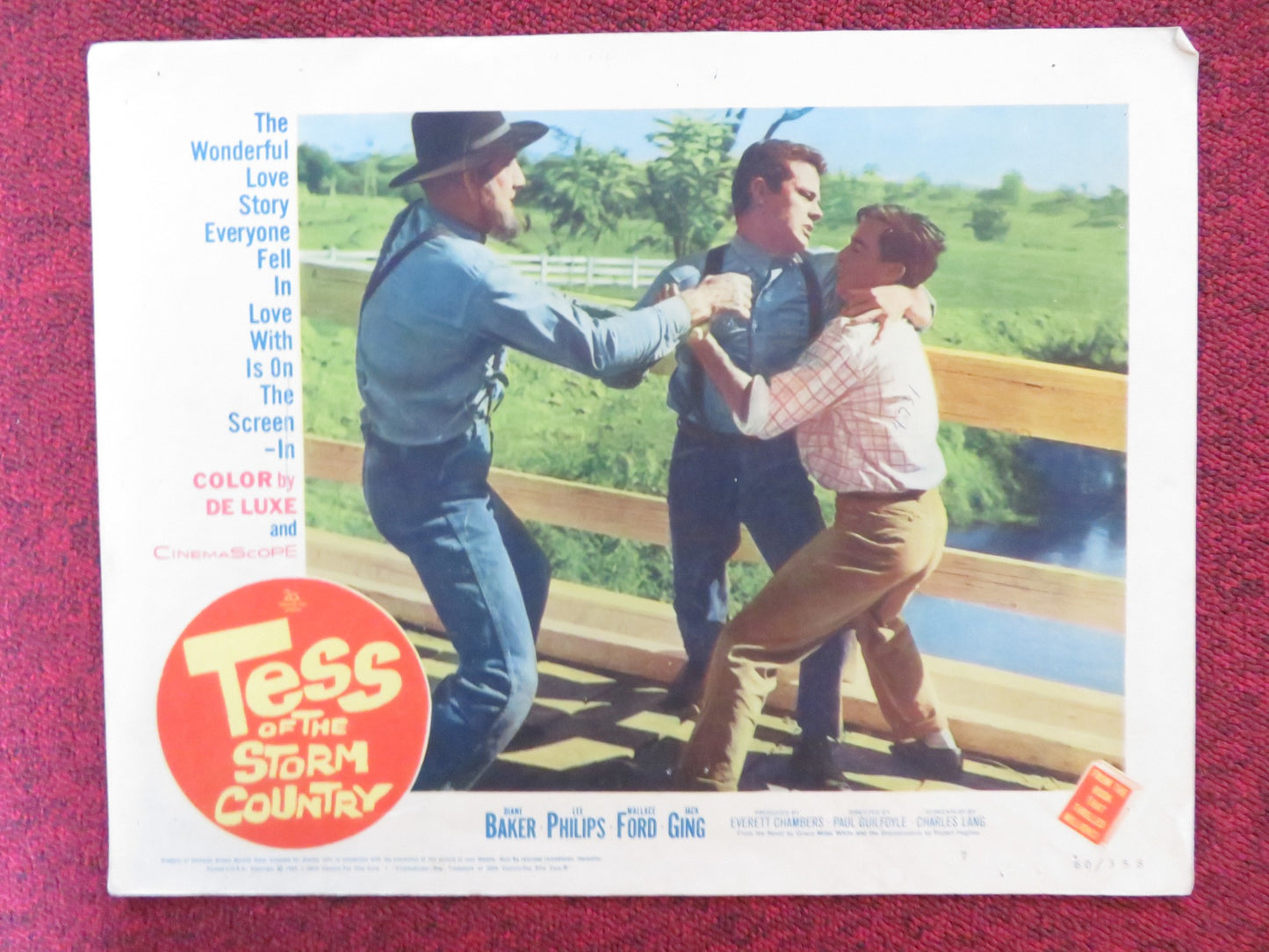 TESS OF THE STORM COUNTRY US LOBBY CARD FULL SET DIANE BAKER LEE PHILIPS 1960