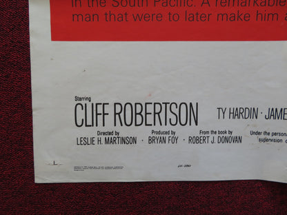 PT 109 FOLDED US ONE SHEET POSTER CLIFF ROBERTSON TY HARDIN 1963