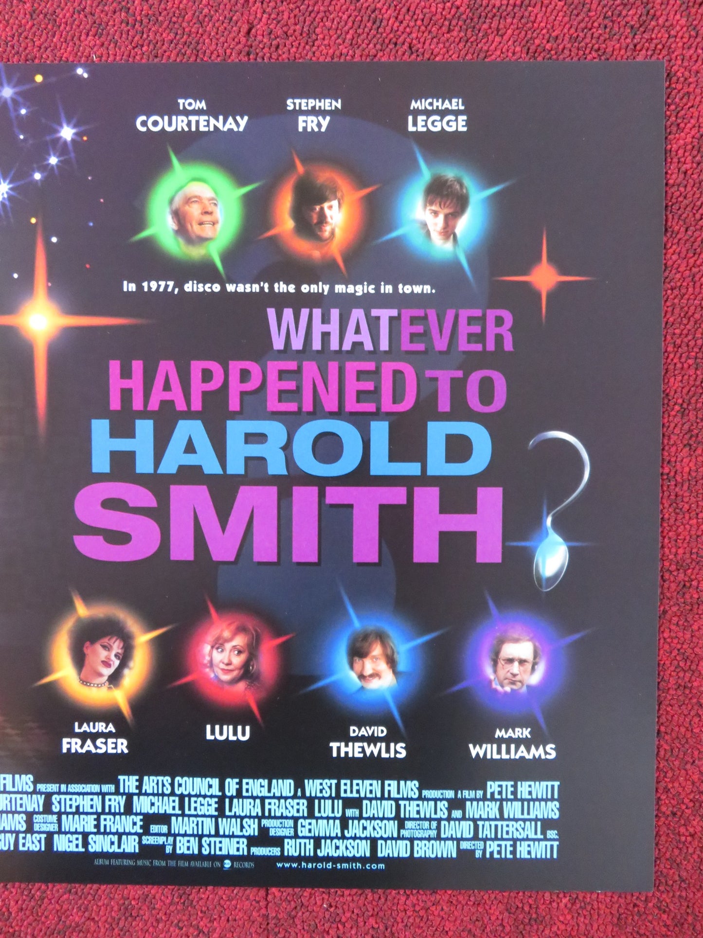 WHATEVER HAPPENED TO HAROLD SMITH ? UK MINI QUAD POSTER COURTNEY FRY 1999