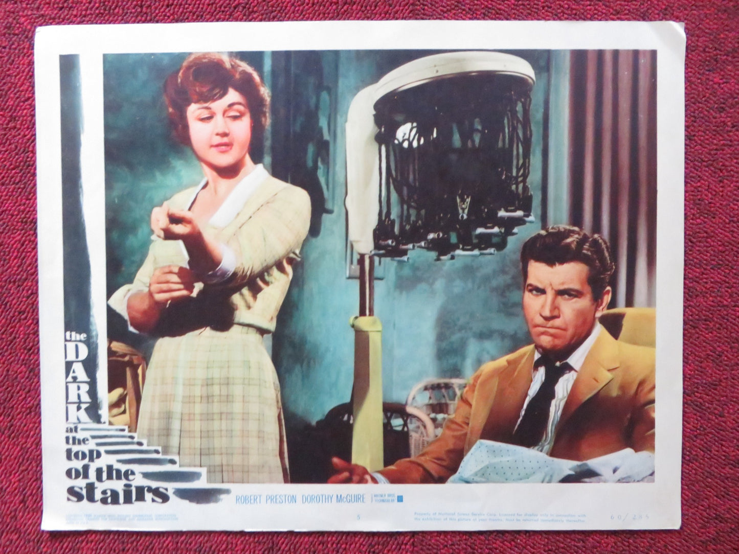 THE DARK AT THE TOP OF THE STAIRS US LOBBY CARD FULL SET ROBERT PRESTON 1960