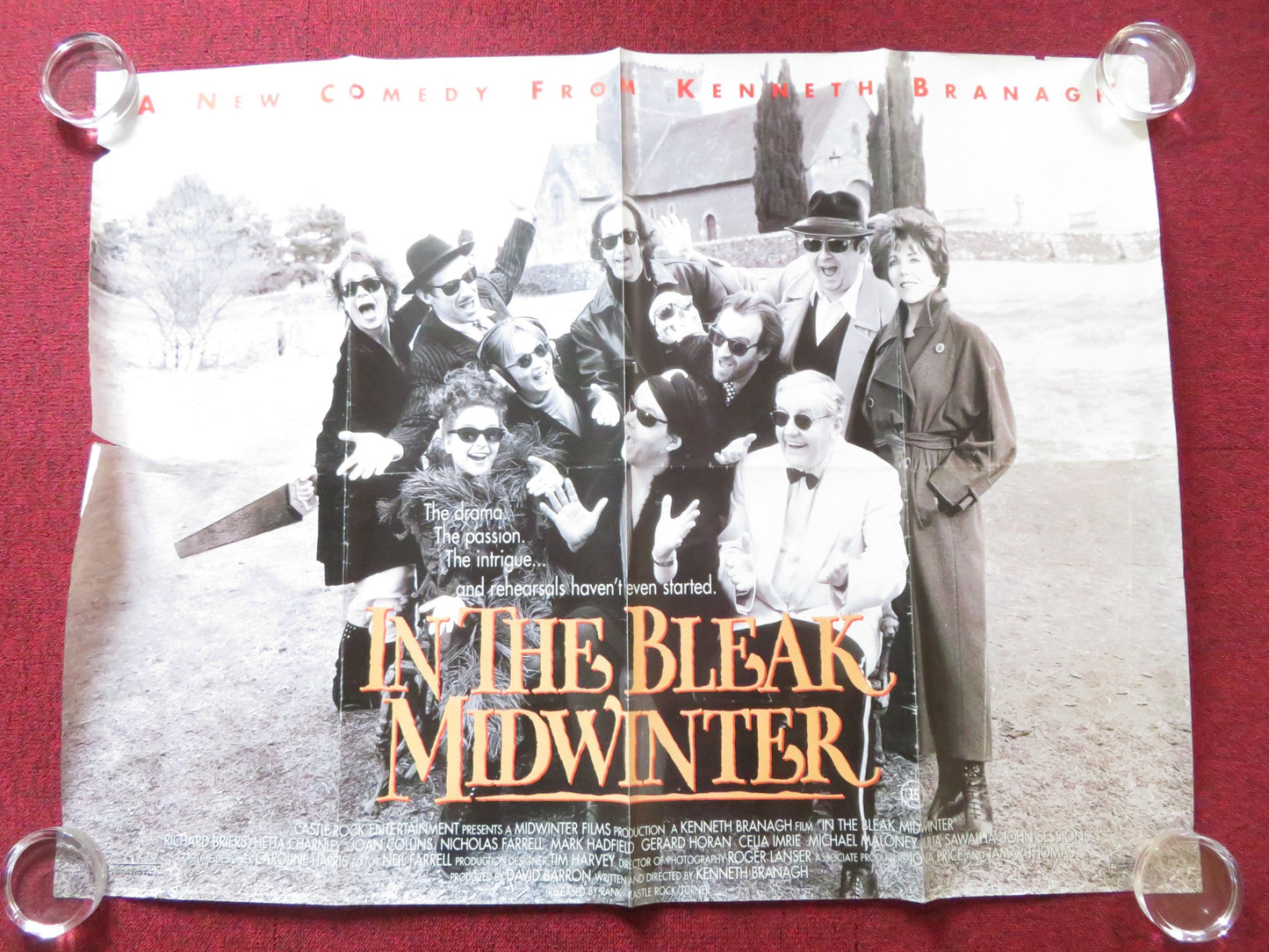 IN THE BLEAK MIDWINTER UK QUAD (30"x 40") ROLLED POSTER RICHARD BRIERS 1995