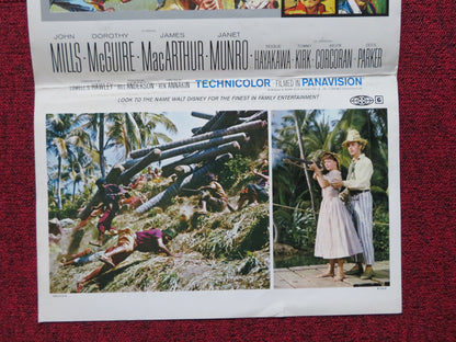 SWISS FAMILY ROBINSON FOLDED US INSERT POSTER JOHN MILLS DOROTHY MCGUIRE R1975