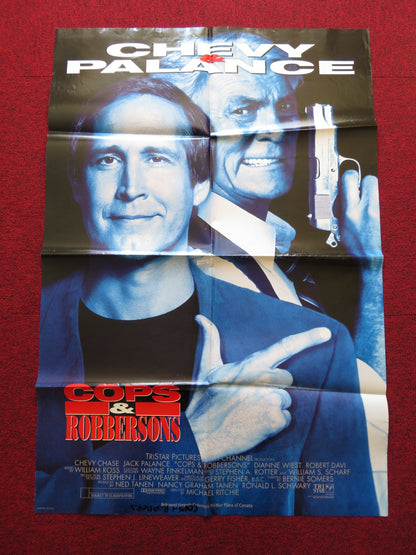 COPS & ROBBERSONS FOLDED US ONE SHEET POSTER CHEVY CHASE JACK PALANCE 1994