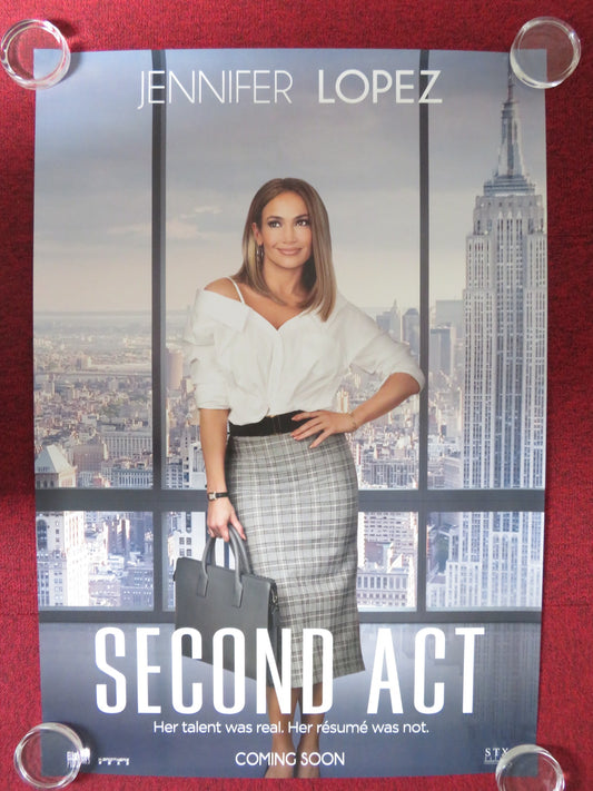 SECOND ACT US ONE SHEET ROLLED POSTER JENNIFER LOPEZ 2018