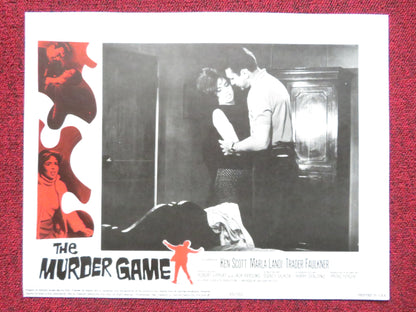 THE MURDER GAME US LOBBY CARD FULL SET KEN SCOTT MARLA LANDI 1965