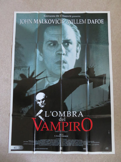 SHADOW OF THE VAMPIRE ITALIAN 2 FOGLIO POSTER JOHN MALKOVICH WILLEM DAFOE 2000