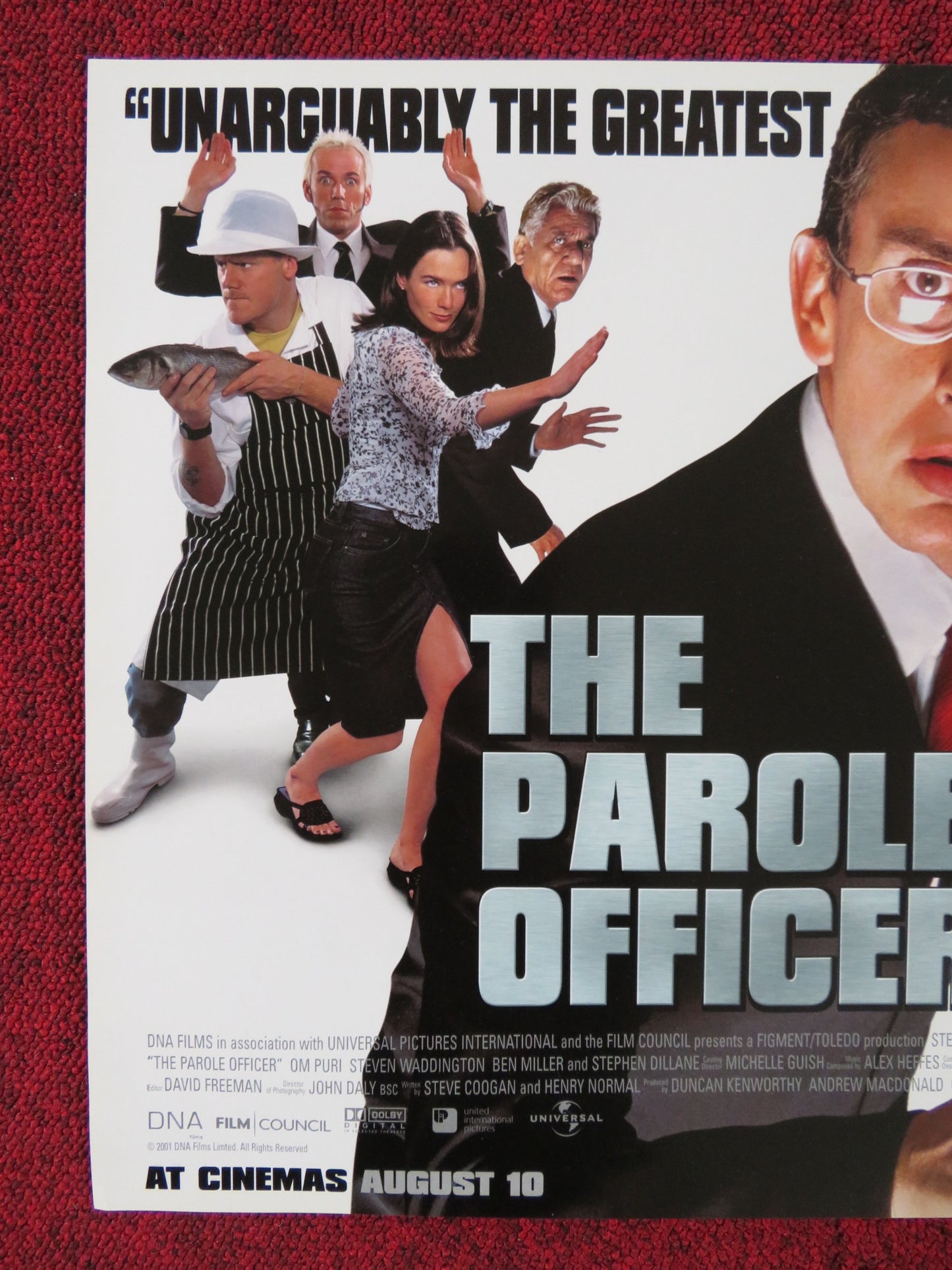 THE PAROLE OFFICER UK MINI QUAD POSTER STEVE COOGAN EMMA GILMOUR 2001