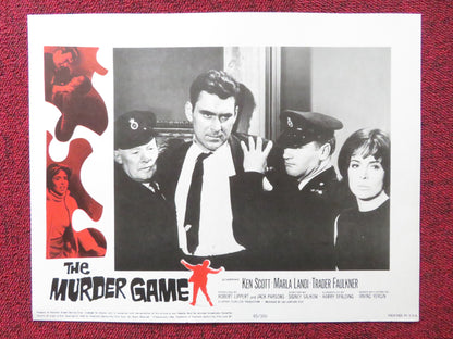 THE MURDER GAME US LOBBY CARD FULL SET KEN SCOTT MARLA LANDI 1965