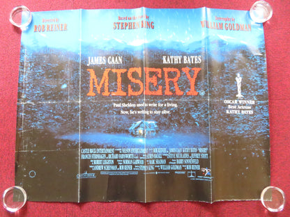 MISERY UK QUAD (30"x 40") ROLLED POSTER JAMES CAAN KATHY BATES 1990