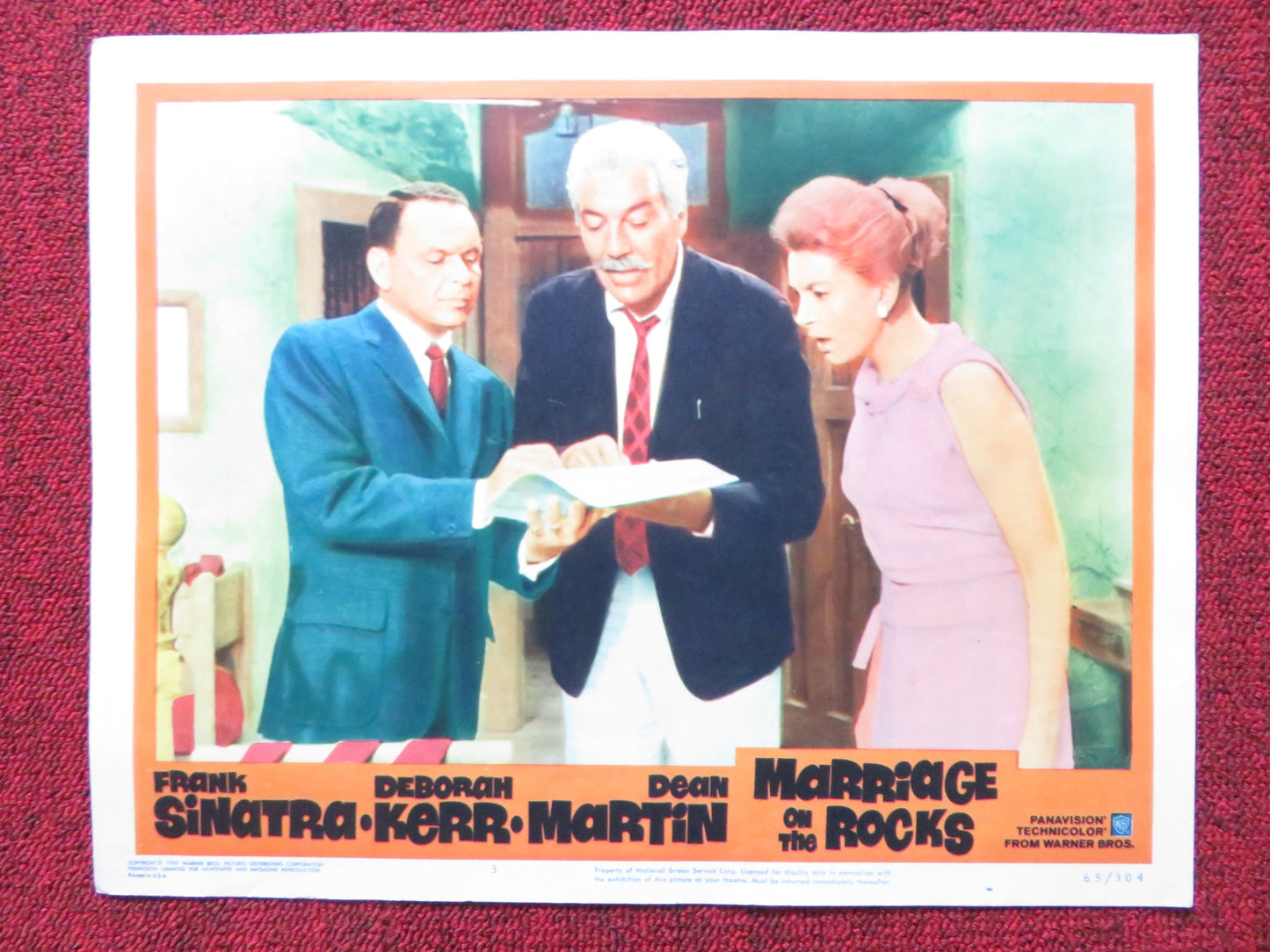 MARRIAGE ON THE ROCKS US LOBBY CARD FULL SET FRANK SINATRA DEBORAH KERR 1965