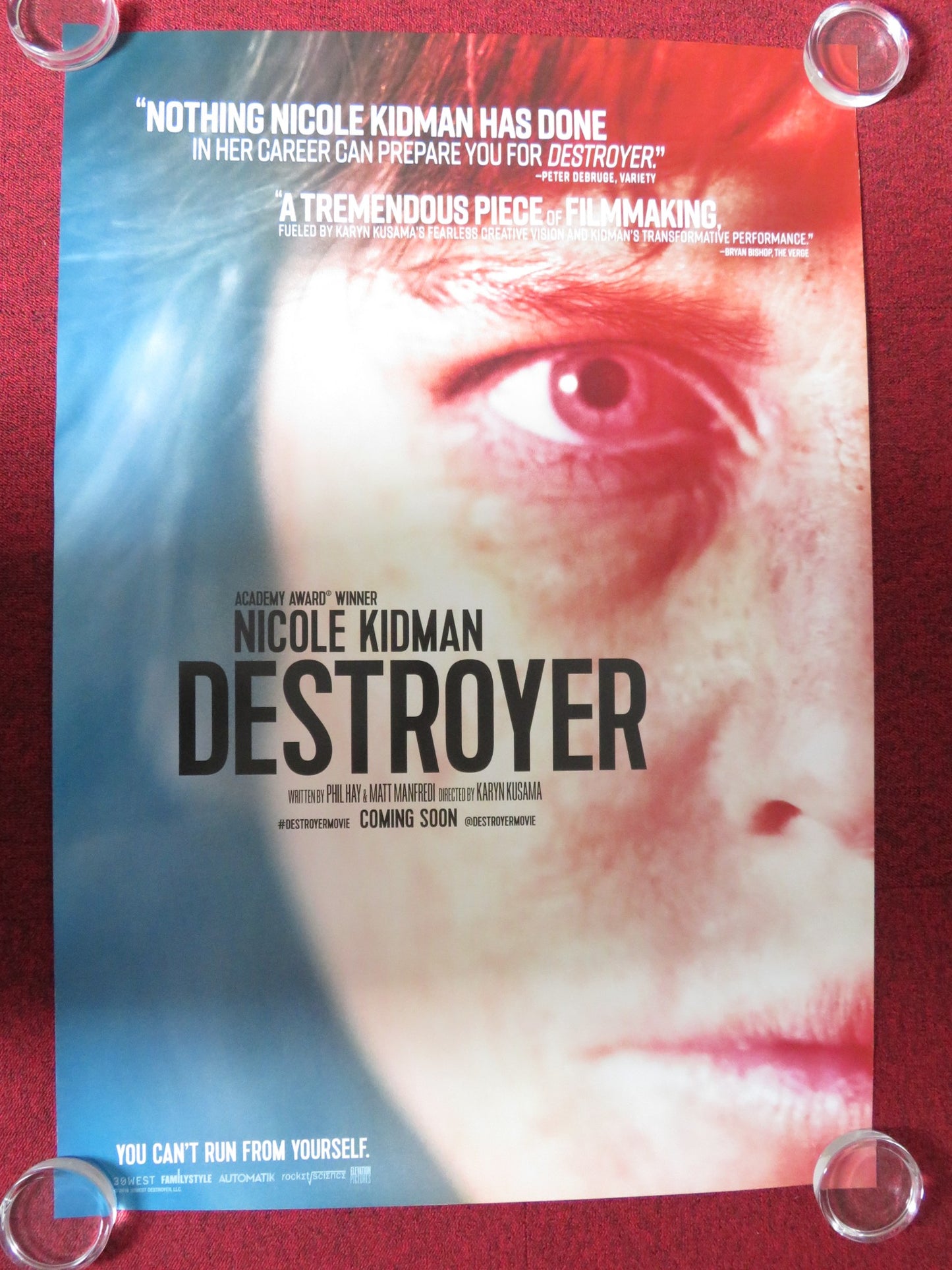 DESTROYER US ONE SHEET ROLLED POSTER NICOLE KIDMAN 2018