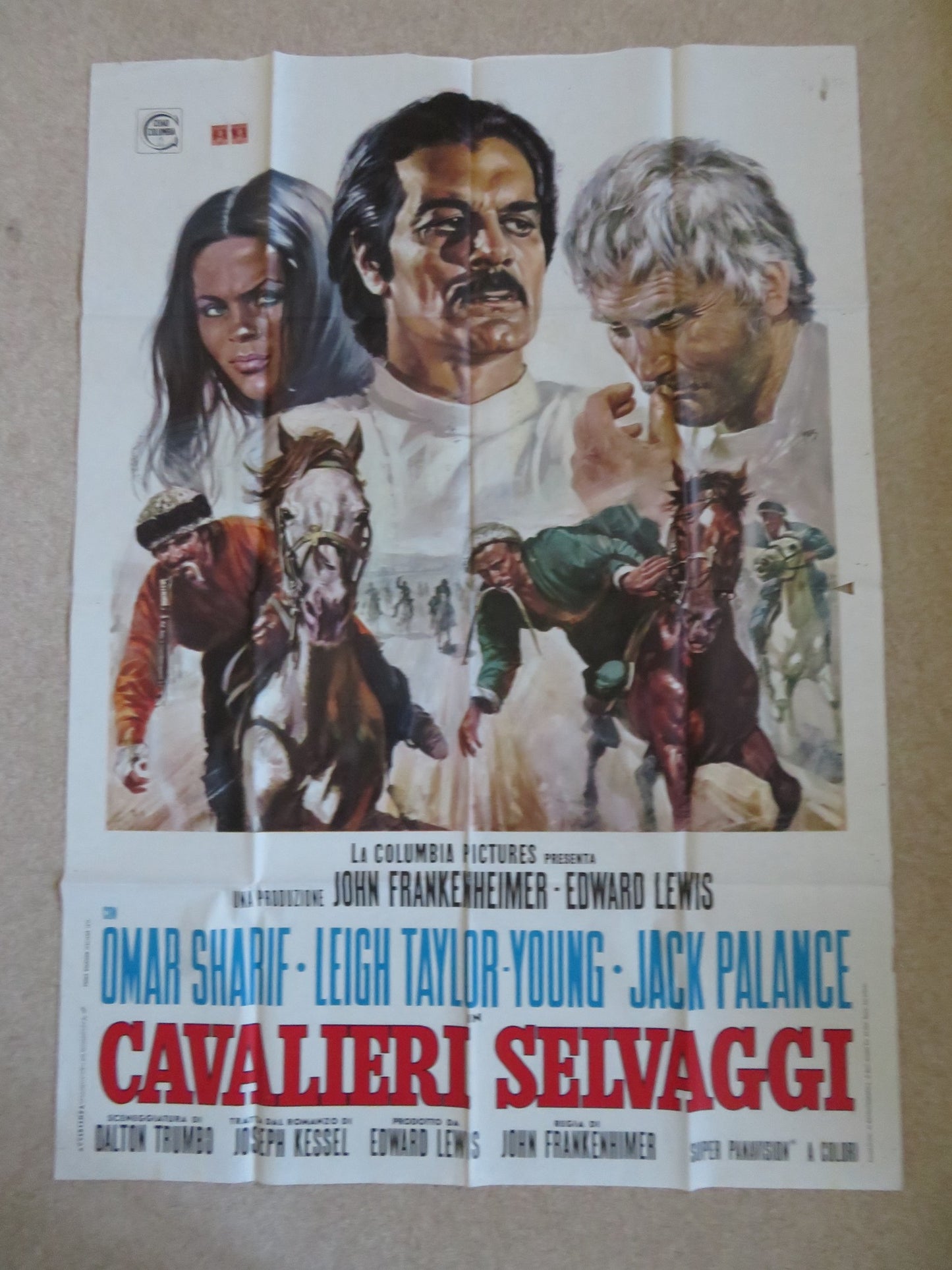 THE HORSEMEN ITALIAN 2 FOGLIO POSTER OMAR SHARIF JACK PALANCE 1971