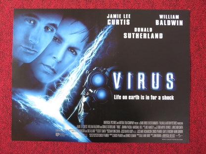 VIRUS UK MINI QUAD POSTER JAMIE LEE CURTIS BALDWIN SUTHERLAND 1999