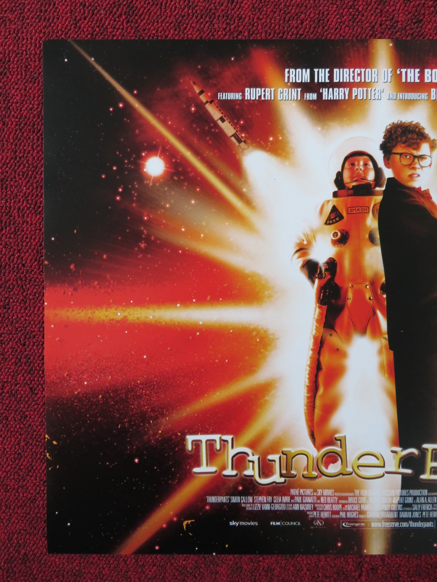 THUNDERPANTS UK MINI QUAD POSTER SIMON CALLOW STEPHEN FRY 2002