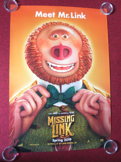 MISSING LINK US ONE SHEET ROLLED POSTER HUGH JACKMAN DAVID WALLIAMS 2019