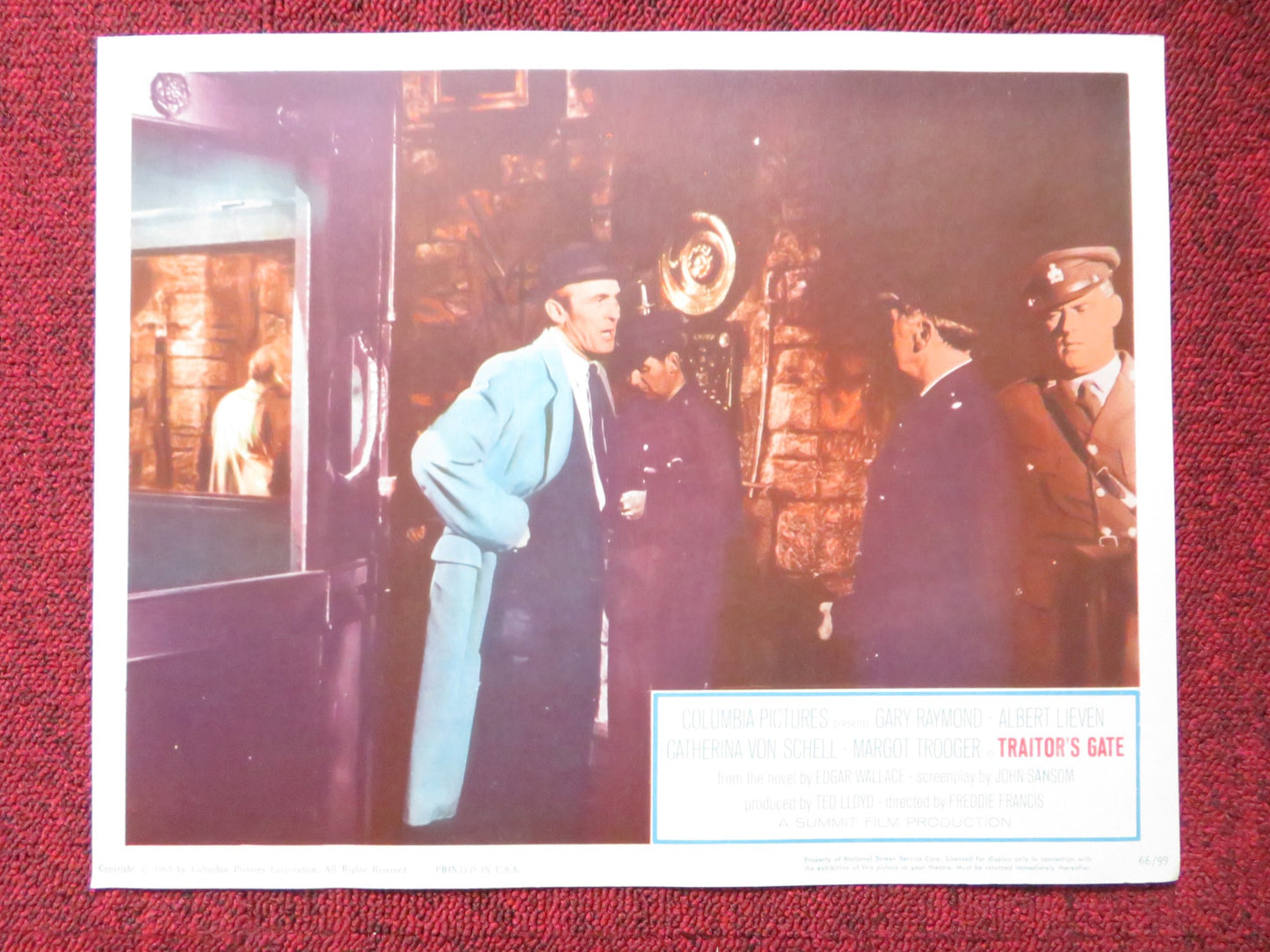 TRAITOR'S GATE US LOBBY CARD FULL SET GARY RAYMOND ALBERT LIEVEN 1965