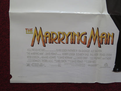 THE MARRYING MAN FOLDED US ONE SHEET POSTER ALEC BALDWIN KIM BASINGER 1991