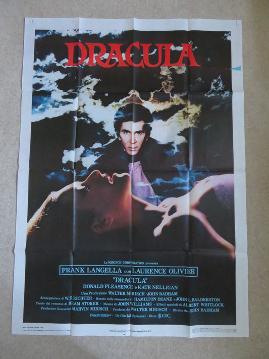 DRACULA ITALIAN 2 FOGLIO POSTER FRANK LANGELLA LAURENCE OLIVIER D.PLEASENCE 1979