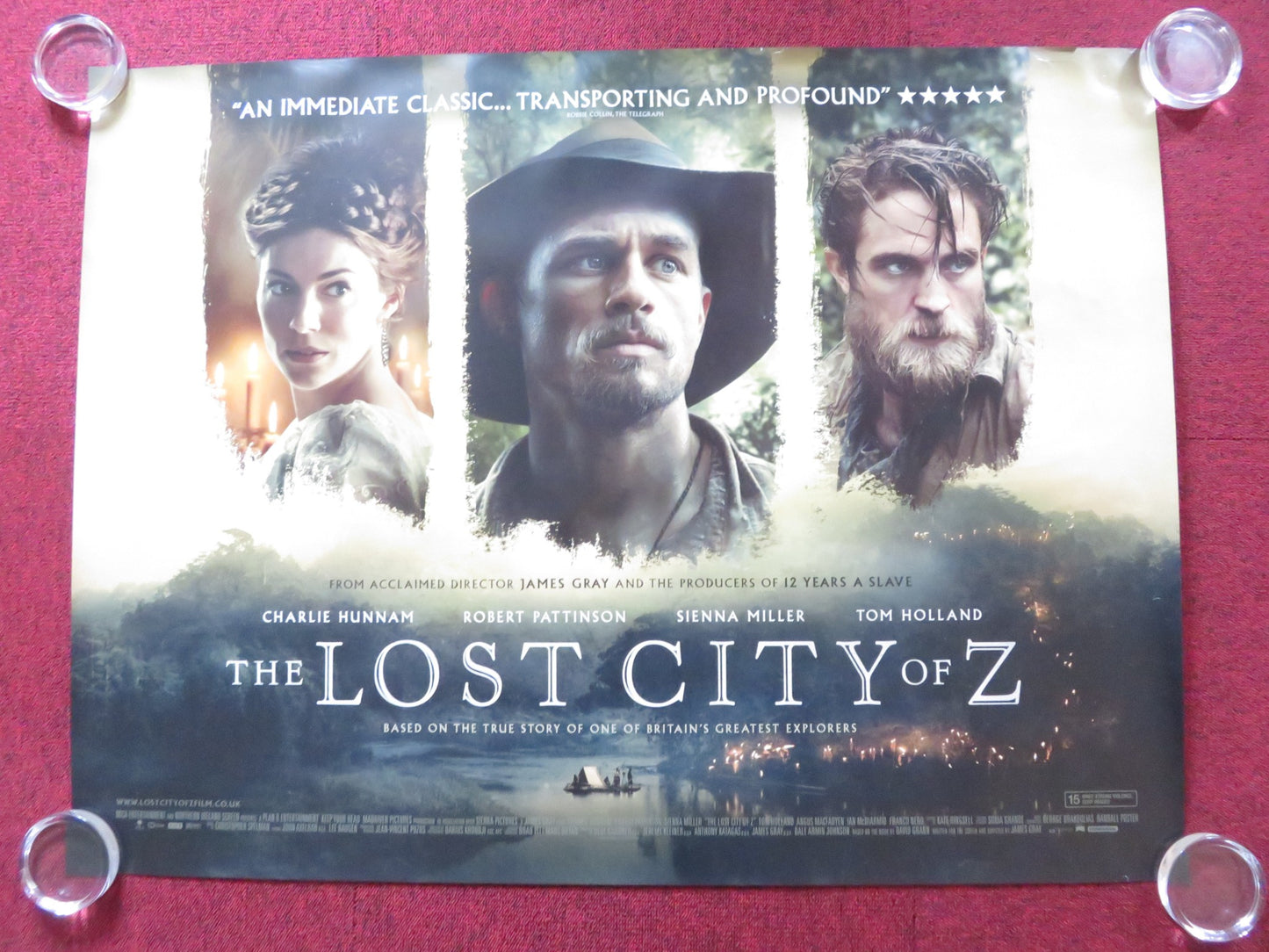 THE LOST CITY OF Z UK QUAD (30"x 40") ROLLED POSTER CHARLIE HUNNAM 2016