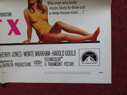 PROJECT X FOLDED US ONE SHEET POSTER  CHRISTOPHER GEORGE GRETA BALDWIN 1968