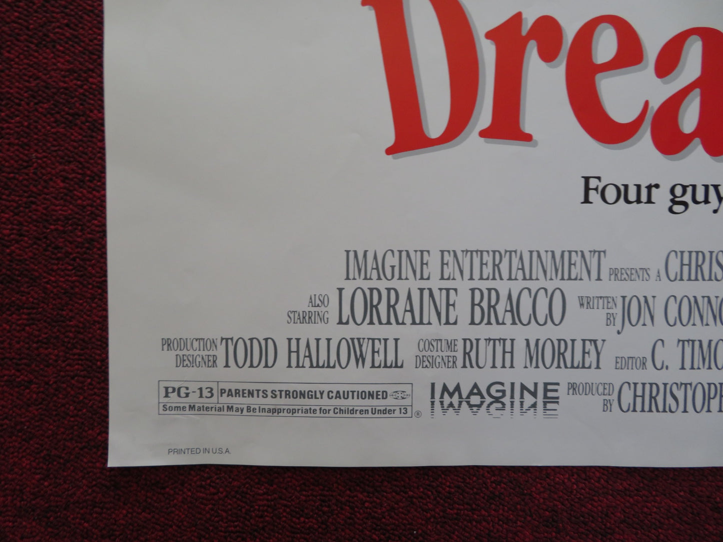 THE DREAM TEAM FOLDED US ONE SHEET POSTER MICHEAL KEATON PETER BOYLE 1989