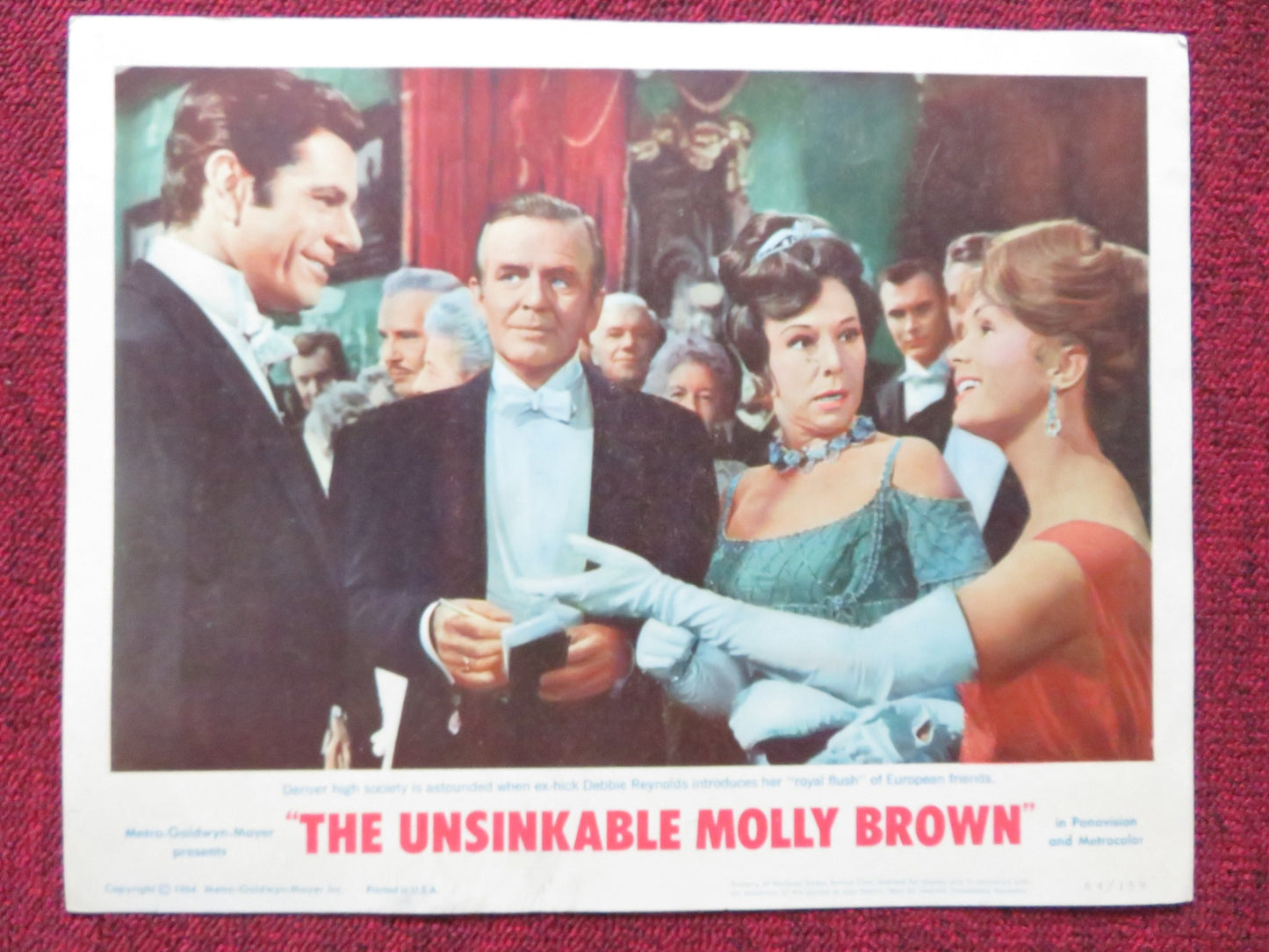 THE UNSINKABLE MOLLY BROWN US LOBBY CARD FULL SET DEBBIE REYNOLDS 1964