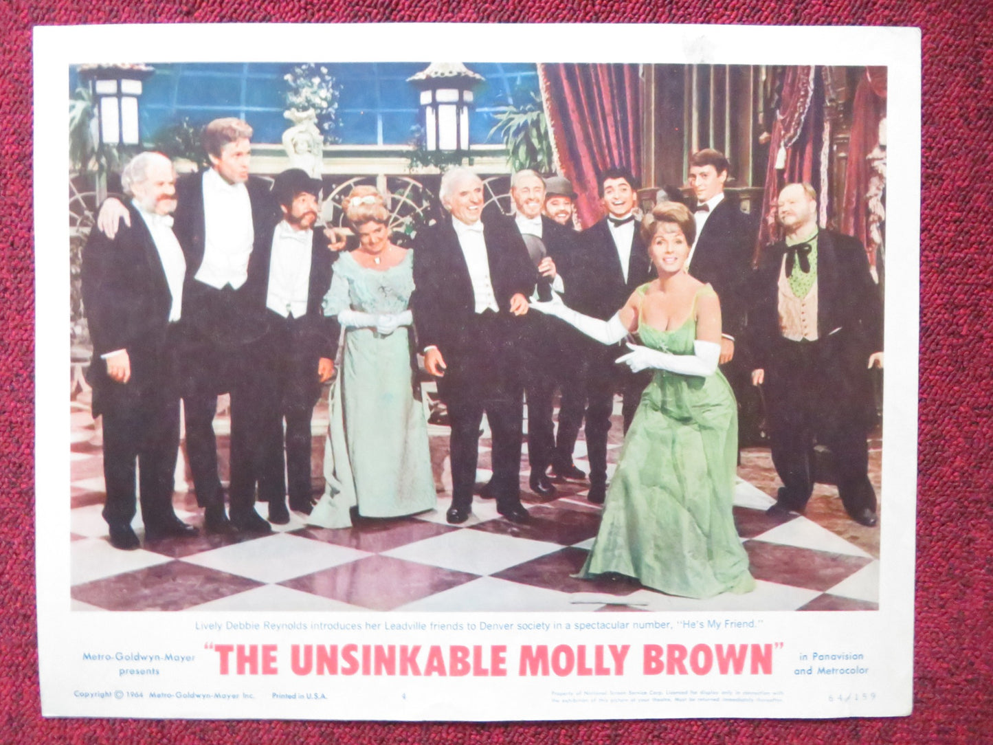 THE UNSINKABLE MOLLY BROWN US LOBBY CARD FULL SET DEBBIE REYNOLDS 1964