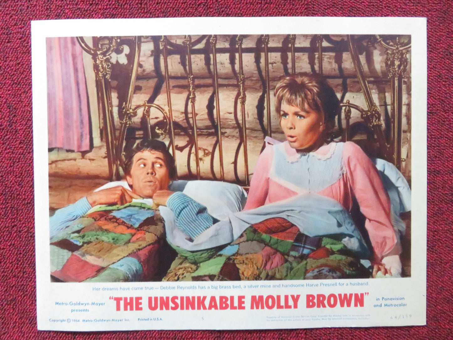 THE UNSINKABLE MOLLY BROWN US LOBBY CARD FULL SET DEBBIE REYNOLDS 1964