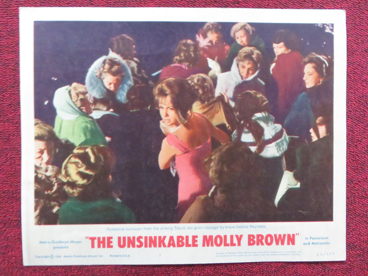 THE UNSINKABLE MOLLY BROWN US LOBBY CARD FULL SET DEBBIE REYNOLDS 1964