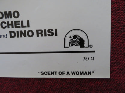 SCENT OF A WOMAN FOLDED US ONE SHEET POSTER VITTORIO GASSMAN 1976