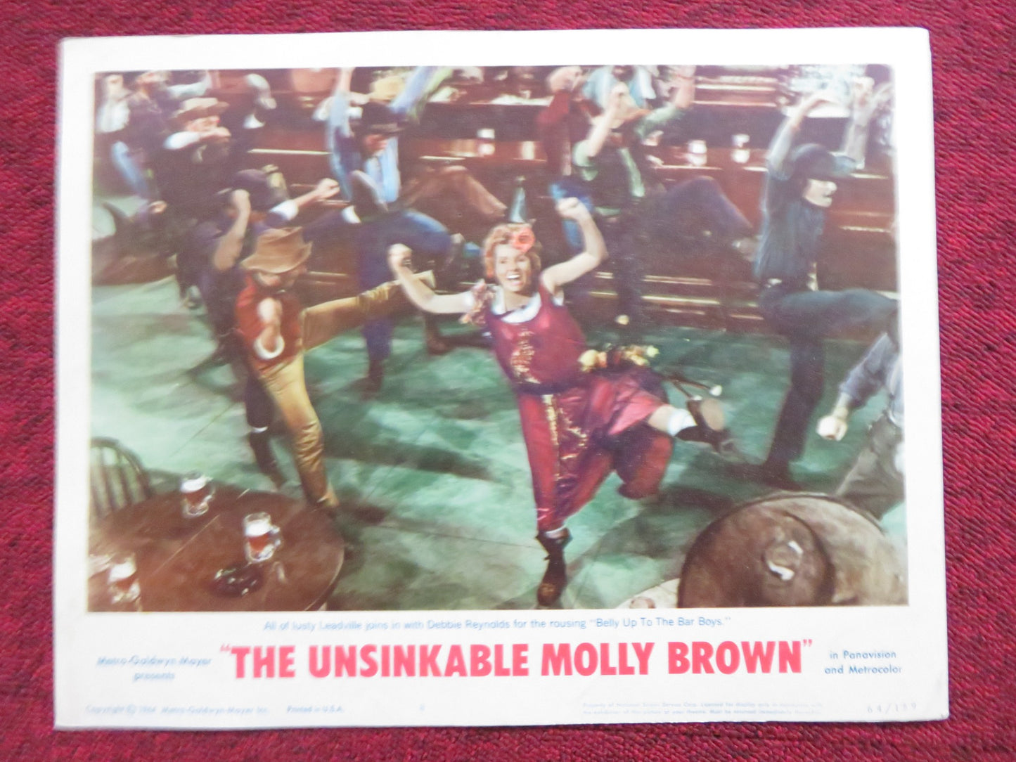 THE UNSINKABLE MOLLY BROWN US LOBBY CARD FULL SET DEBBIE REYNOLDS 1964