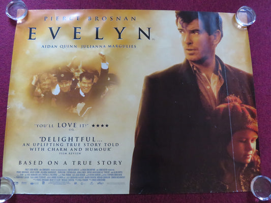 EVELYN UK QUAD (30"x 40") ROLLED POSTER PIERCE BROSNAN SOPHIE VAVASSEUR 2002