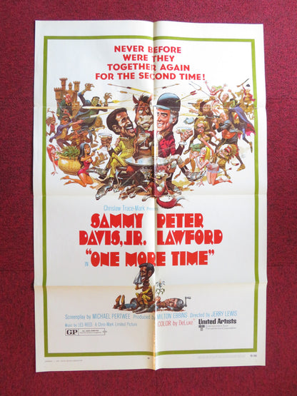 ONE MORE TIME FOLDED US ONE SHEET POSTER SAMMY DAVIS JR. PETER LAWFORD 1970