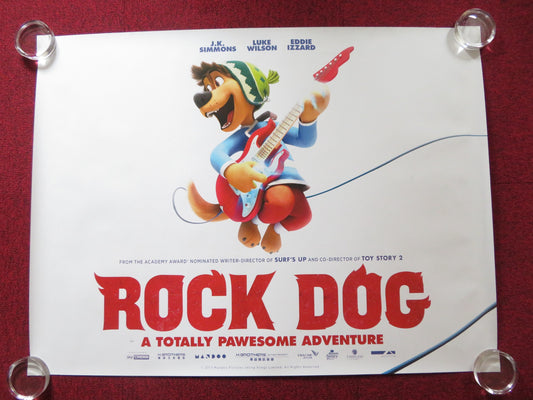 ROCK DOG UK QUAD (30"x 40") ROLLED POSTER LUKE WILSON EDDIE IZZARD 2016