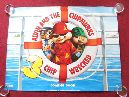 ALVIN AND THE CHIPMUNKS:CHIPWRECKED UK QUAD (30"x 40") ROLLED POSTER J. LEE 2011