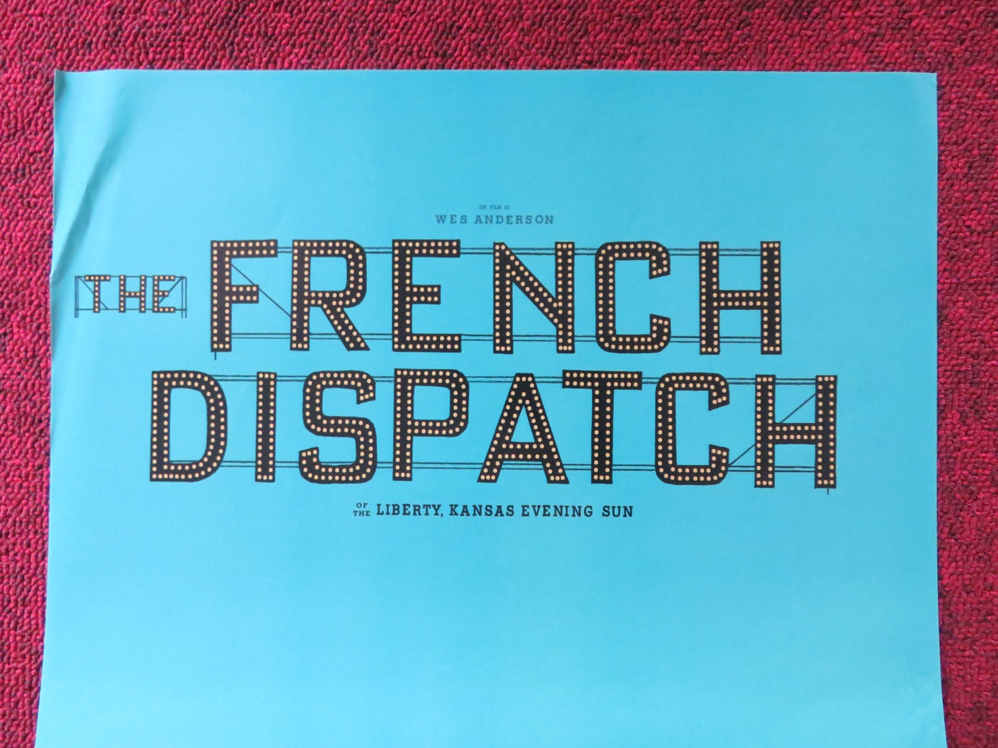 THE FRENCH DISPATCH ITALIAN LOCANDINA POSTER WES ANDERSON BENICIO DEL TORO 2021