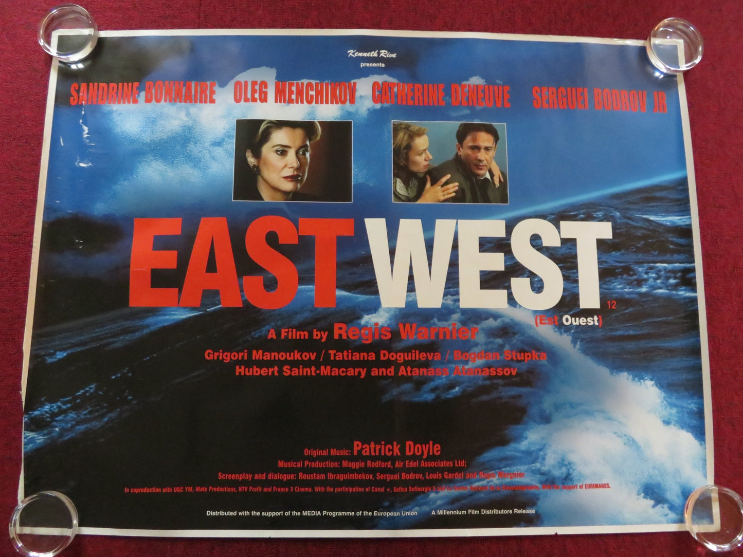 EAST WEST UK QUAD (30"x 40") ROLLED POSTER SANDRINE BONNAIRE C. DENEUVE 1999